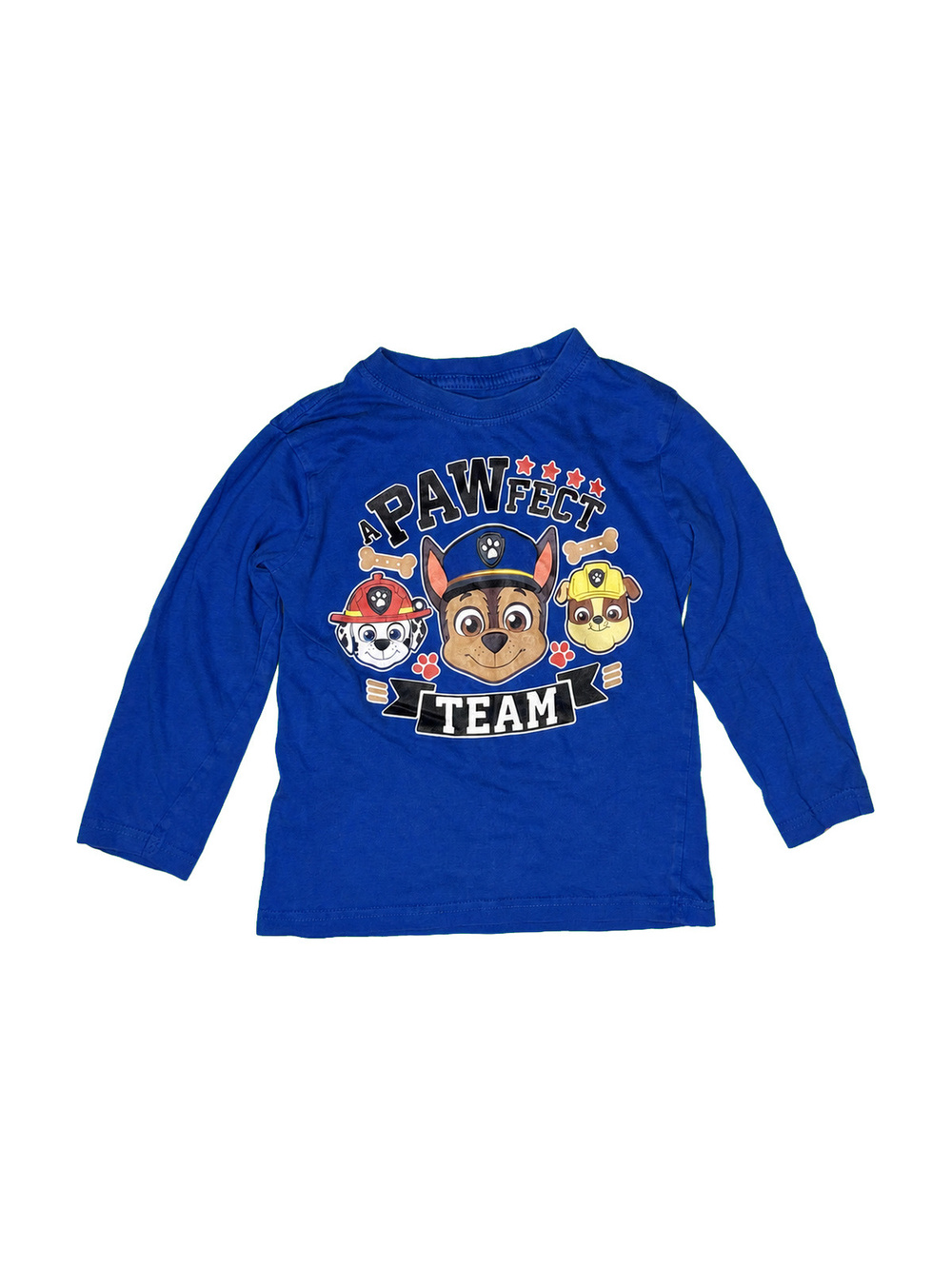 Nickelodeon Paw Patrol Blue Long Sleeve Kids Shirt Size 4T